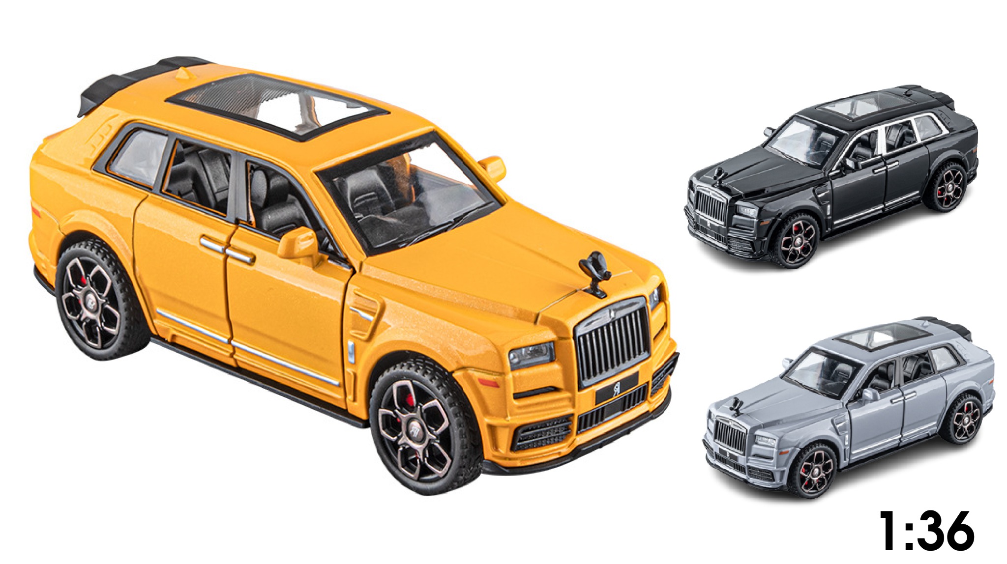  Mô hình xe ô tô Rolls Royce RR Cullinan tỉ lệ 1:36 Jiaye Model OT050 