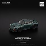  Mô hình xe Singer Dls Turbo (Road) Green tỉ lệ 1:64 PopRace PR640326 