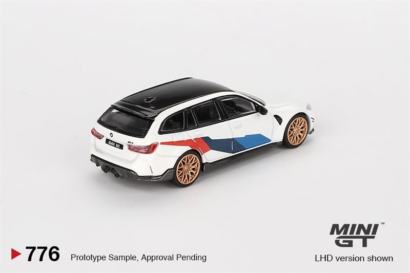  Mô hình xe BMW M3 M Performance Touring Alpine White bản card tỉ lệ 1:64 MiniGT x Mijio MGT00776-MJ 
