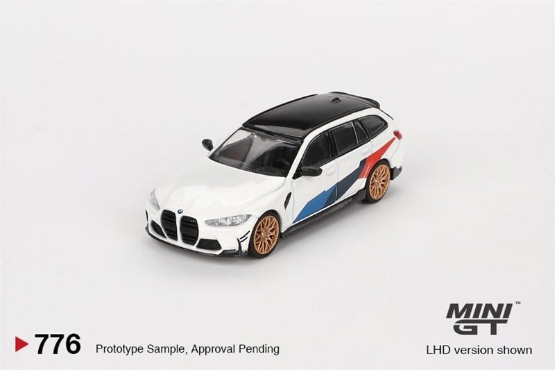  Mô hình xe BMW M3 M Performance Touring Alpine White bản card tỉ lệ 1:64 MiniGT x Mijio MGT00776-MJ 