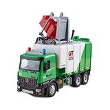  Mô hình xe chở rác chuyên dụng bảo vệ môi trường có thùng rác mini đi kèm tỉ lệ 1:24 Metal DieCast OT24074 