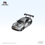  Mô hình xe Porsche 911 GT3 silver Racing Car tỉ lệ 1:64 STAR RACE SR64025 
