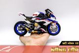  Mô hình xe độ Bmw S1000rr White Blue 2020 độ Pô 1:12 Autono1 Alloy D160E 