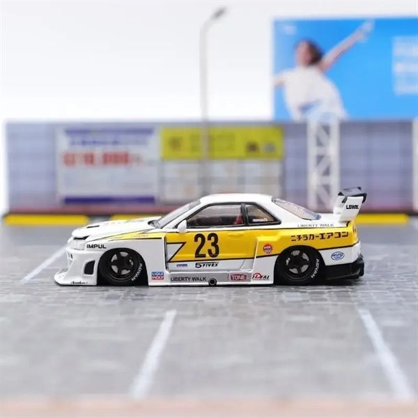  Mô hình xe Nissan Super Silhouette ER34 LBWK #23 Special Edition LIMITED 500 PCS tỉ lệ 1:64 Street weapon OT64046 