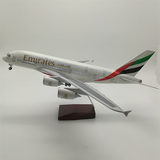  Mô hình máy bay Emirates Airbus A380 47cm có đèn led tự động theo tiếng vỗ tay hoặc chạm MB47044 