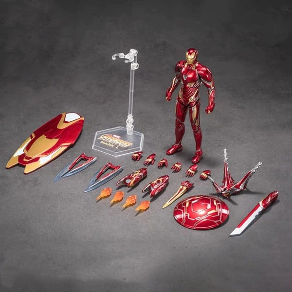  Mô hình nhân vật Marvel Iron man người sắt MK50 Mark L Avengers Infinite war kèm phụ kiện SHF tỉ lệ 1:10 18CM ZD Toys FG264 