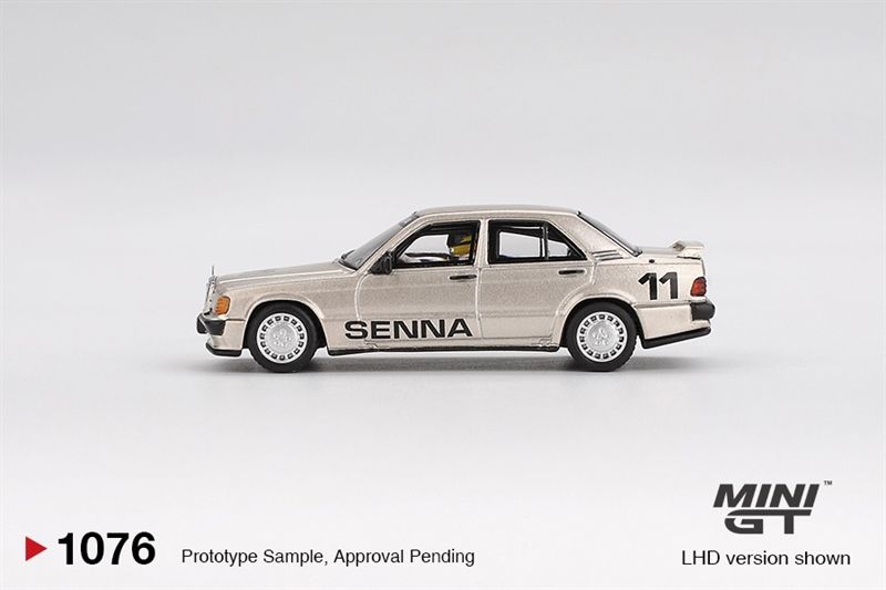  Mô hình xe Mercedes-Benz 190 E 2.3-16 #11 Ayrton Senna 1984 Nürburgring Race of Champions w/ Figure tỉ lệ 1:64 MiniGT MGT01076 NO CHASE 