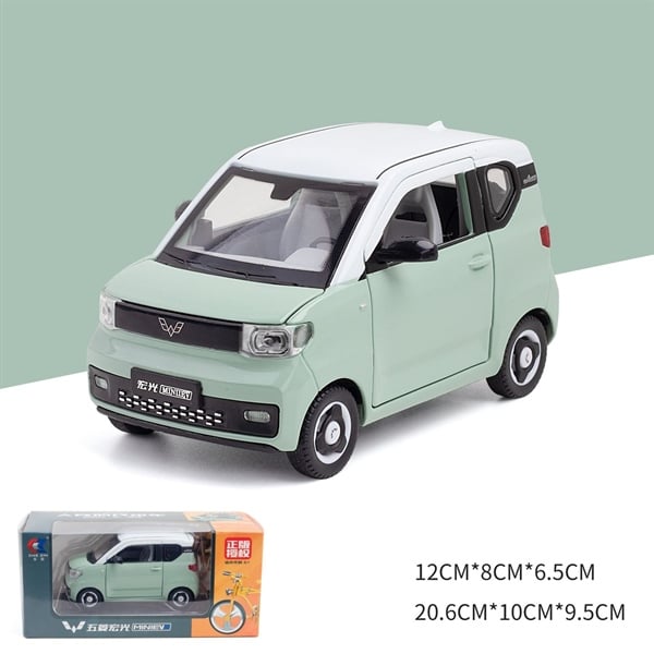  Mô hình xe Wuling Hongguang Mini EV full open - kèm phụ kiện tỉ lệ 1:24 Chezhi OT582 