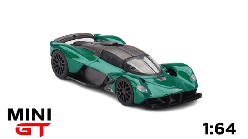  Mô hình xe ô tô Aston Martin Valkyrie Aston Martin Racing Green tỉ lệ 1:64 MiniGT MGT00600-CH 