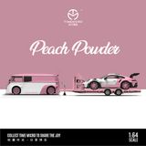  Mô hình xe Volkwagen T1 - Porsche 992 GT3 RS Peach Pink Powder tỉ lệ 1:64 Time micro 