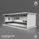  Hộp trưng bày mica mô phỏng bãi đỗ xe LBWK kích thước 30x13.3x10cm tỉ lệ 1:64 MoreArt MO914023 