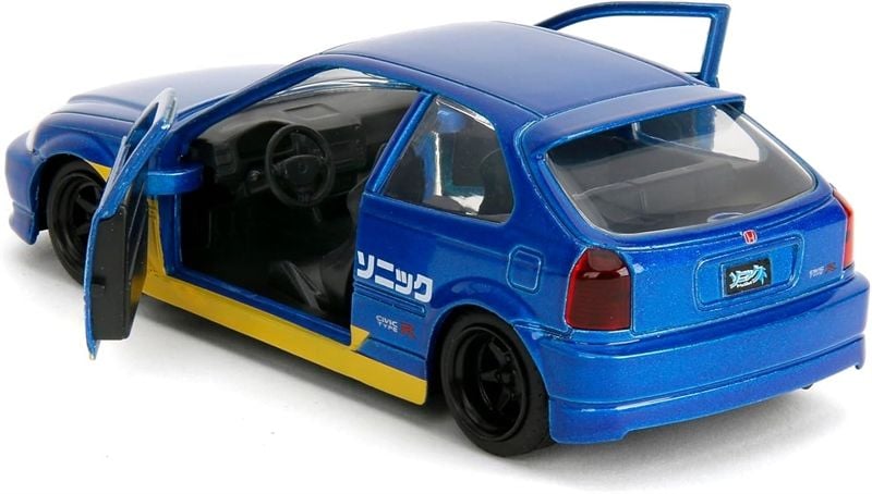  Mô hình xe Sonic The Hedgehog with 1997 Honda Civic Type-R Hollywood Rides tỉ lệ 1:32 JADA TOYS 24078 