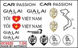  Decal nước Car Passion - Gia Lai Team Autono1 dán mọi nền màu cho xe mô hình DC511 