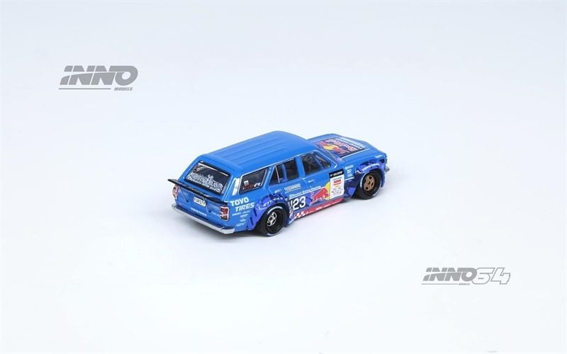 Mô hình xe Mazda RX3 Mad Mike 1976 Station Wagon D1GP Series 2024 tỉ lệ 1:64 Inno64 model IN64-RX3P-D1GP24 