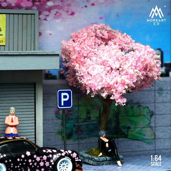  Phụ kiện trưng bày sa bàn Model Tree Scene Accessories Pink tỉ lệ 1:64 MoreArt MO641045 