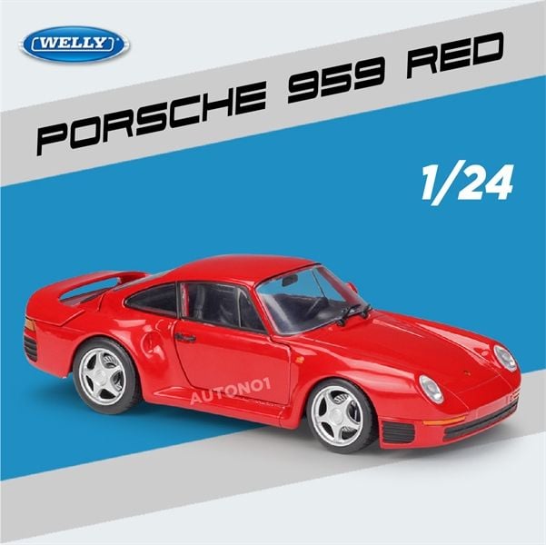  Mô hình xe Porsche 959 tỉ lệ 1:24 Welly OT24025 