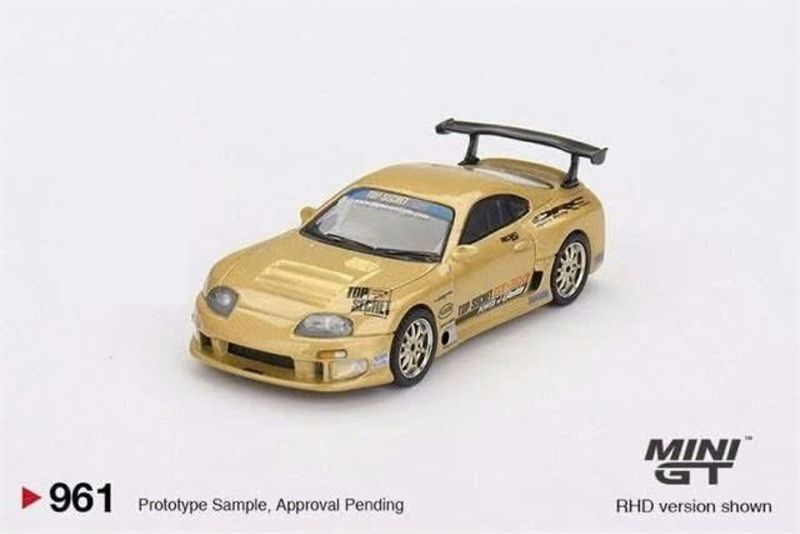  Mô hình xe Toyota Supra (A80) Top Secret GT-300 Top Secret Gold tỉ lệ 1:64 MiniGT MGT00961 