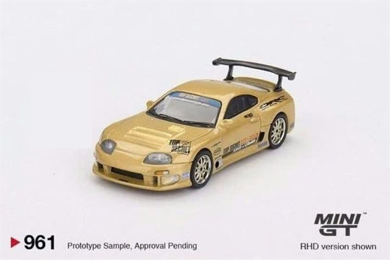  Mô hình xe Toyota Supra (A80) Top Secret GT-300 Top Secret Gold card tỉ lệ 1:64 MiniGT MGT00961 