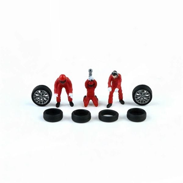  Mô hình set 3 nhân vật Automotive Repairman Doll Set Simulation tỉ lệ 1:64 ALLOY MOREART DOLL AMD258001 