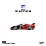  Mô hình xe Ferrari F40 STAR CARD TAISAN SANTO SHINPAN black/red #34 tỉ lệ 1:64 Supcar SC64036 