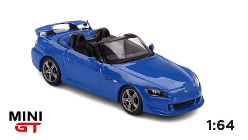  Mô hình xe Honda S2000 (AP2) CR Apex Blue tỉ lệ 1:64 MiniGT 