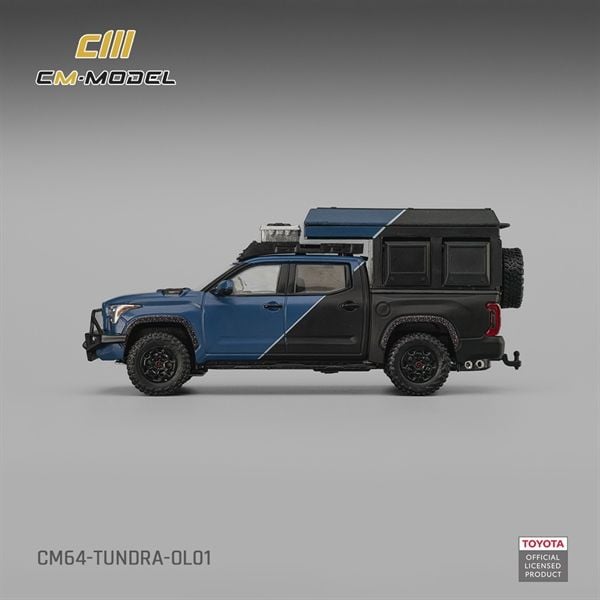  Mô hình xe Toyota Tundra Overland blue tỉ lệ 1:64 CM model CM64-TUNDRA-OL01 