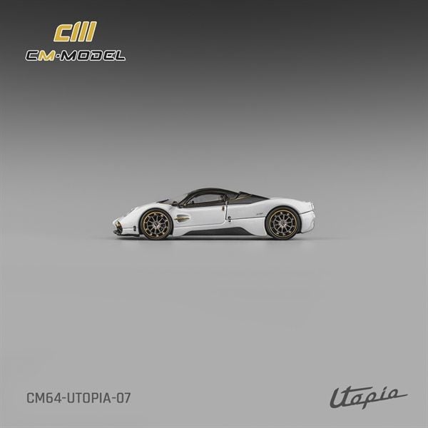  Mô hình xe Pagani Utopia Pearl White tỉ lệ 1:64 CM Model CM64-UTOPIA-07 