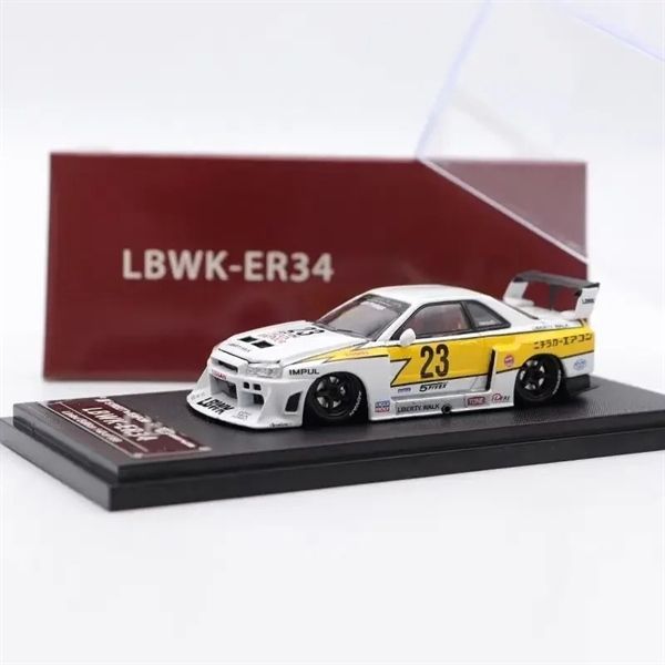 Mô hình xe Nissan Super Silhouette ER34 LBWK #23 Special Edition LIMITED 500 PCS tỉ lệ 1:64 Street weapon OT64046 