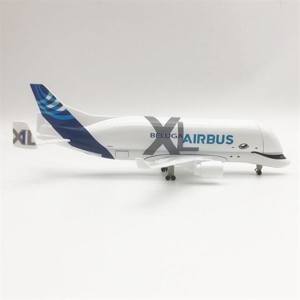  Mô hình máy bay vận tải Super Beluga Airbus XL có bánh xe kích thước 20cm MB20131 