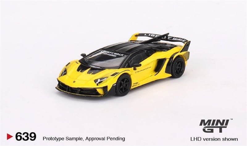  Mô hình xe Lamborghini LB-Silhouette WORKS Aventador GT EVO Yellow tỉ lệ 1:64 MiniGT MGT00639-CH 