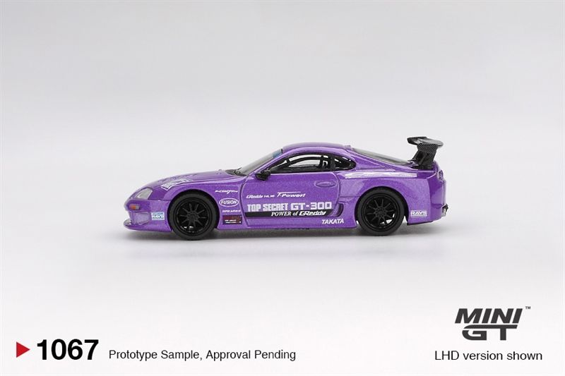  Mô hình xe Toyota Supra (A80) Top Secret GT-300 Top Secret Purple tỉ lệ 1:64 MiniGT MGT01067 