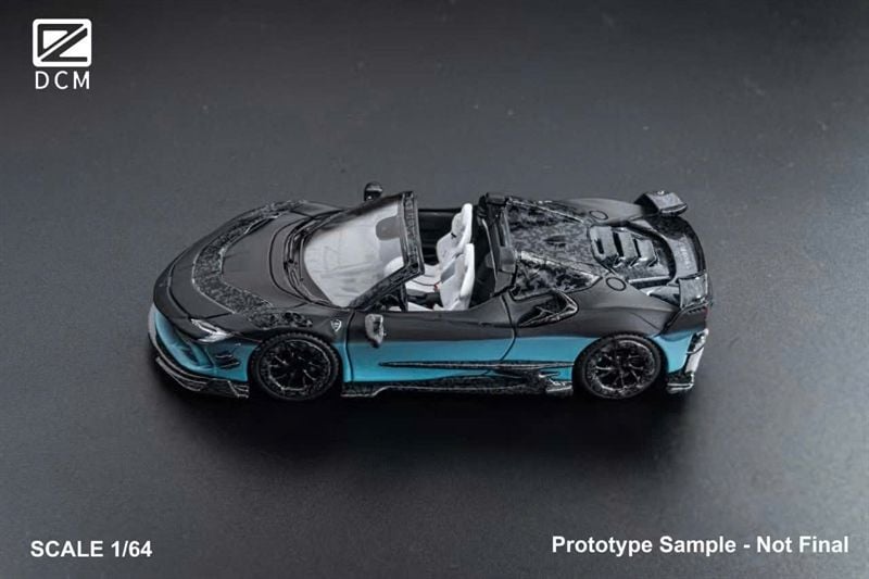  Mô hình xe Ferrari SF90 F9XX Mansory Assetto Fiorano limited 500pcs tỉ lệ 1:64 DCM model OT64419 