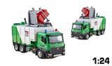  Mô hình xe chở rác chuyên dụng bảo vệ môi trường có thùng rác mini đi kèm tỉ lệ 1:24 Metal DieCast OT24074 