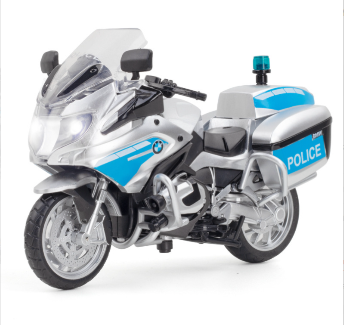 MÔ HÌNH BMW R 1250RT-P POLICE 1:12 HUAYI ALLOY 7656C