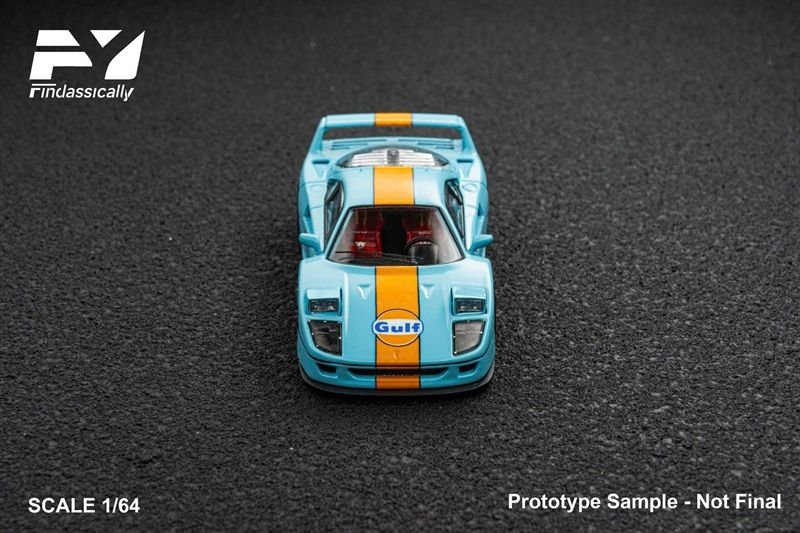  Mô hình xe Ferrari F40 Gulf racing tỉ lệ 1:64 Fy model Finclassically OT64239 