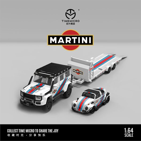  Mô hình xe Volkswagen Beetle Martini tỉ lệ 1:64 Timemicro TM646231 