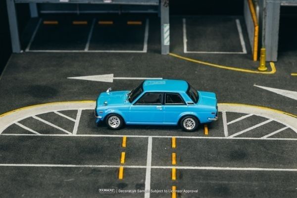  Mô hình xe Datsun 510 Light Blue tỉ lệ 1:64 Tarmac Works T64R-052-LB 