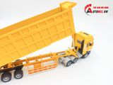  Mô hình xe tải hạng nặng thùng dài tự đổ - thùng tháo rời tỉ lệ 1:50 JingBang 8182 