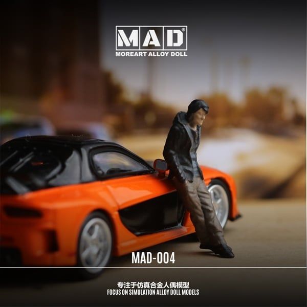  Mô hình nhân vật Han - Fast and Furious bằng kim loại tỉ lệ 1:64 Alloy MoreArt Doll MAD004 