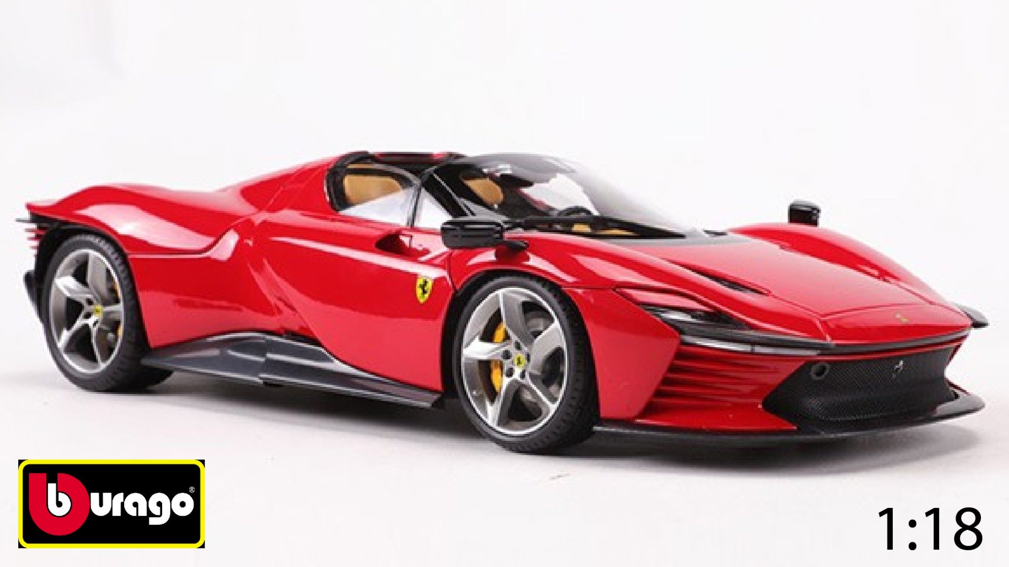  Mô hình xe Ferrari Daytona SP3 Signature red full open tỉ lệ 1:18 Bburago 18-16912 RD OT316 