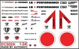  Decal nước Liberty Walk 1:24 Autono1 DC502A 