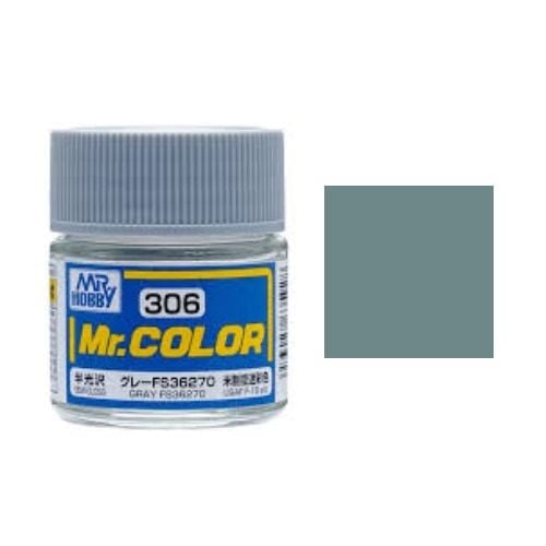  Lacquer C306 Gray FS36270 Semi-Gloss sơn mô hình màu xám 10ml Mr.Hobby C306 