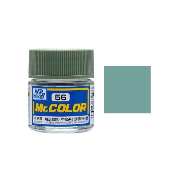  Lacquer C56 Gray Green (Semi-Gloss) sơn mô hình 10ml Mr.Hobby C56 