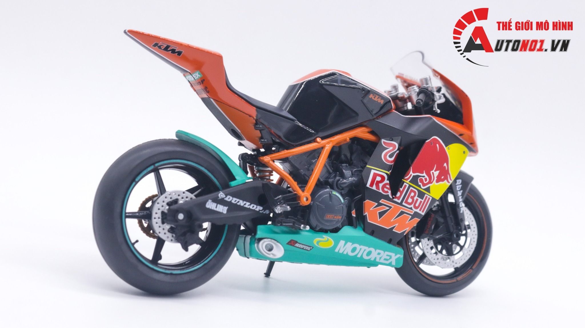  Mô hình xe KTM RC8R 1190 Redbull Martin Bauer 2011 Mô tô GP #45 1:12 Automaxx MT030 