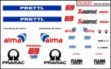  Decal nước độ Ducati Panigale V4S - Pramac Alma tỉ lệ 1:12 Autono1 DC603d 