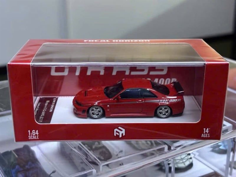  Mô hình xe Nissan Skyline GT-R (R33) Nismo 400R Red tỉ lệ 1:64 Focal Horizon OT64339 