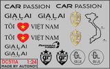  Decal nước Car Passion - Gia Lai Team Autono1 dán mọi nền màu cho xe mô hình DC511 