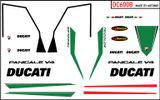  Decal nước độ Ducati V4 Tricolor dán cho mọi nền màu tỉ lệ 1:12 Autono1 DC600B 