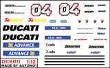  Decal nước độ Ducati 899 Panigale 1:12 Autono1 DC601I 