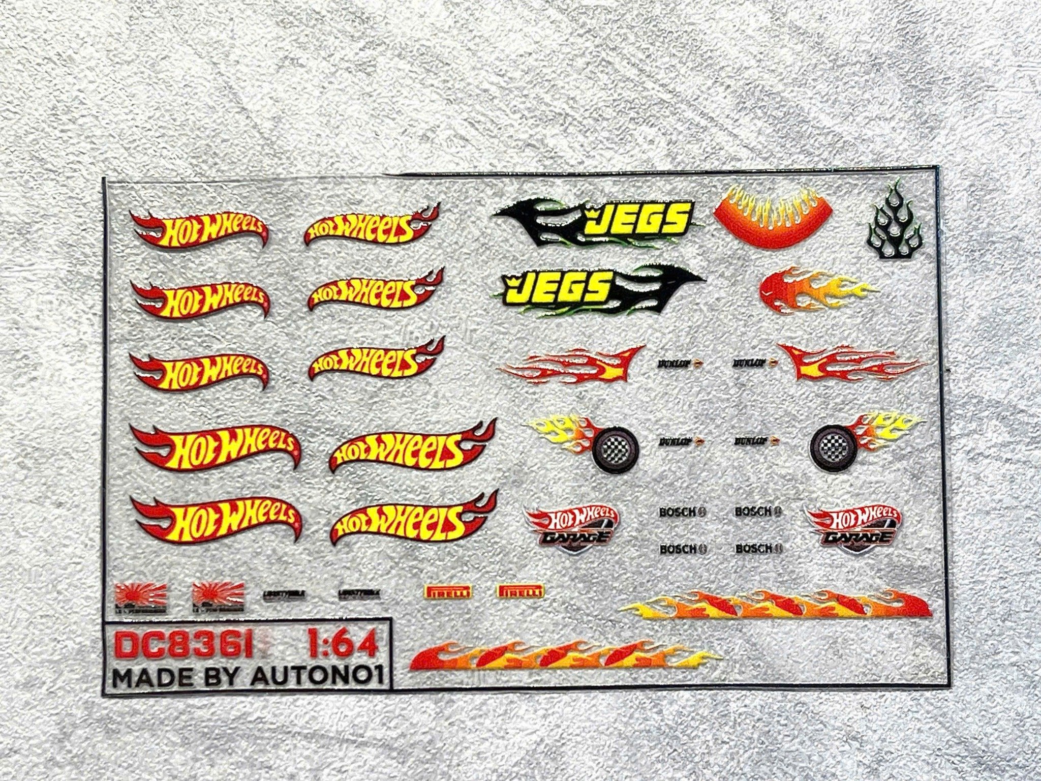  Decal UV hãng - hoạt hình cho mô hình tỉ lệ 1:64 dán tất cả nền màu Autono1 DC836 